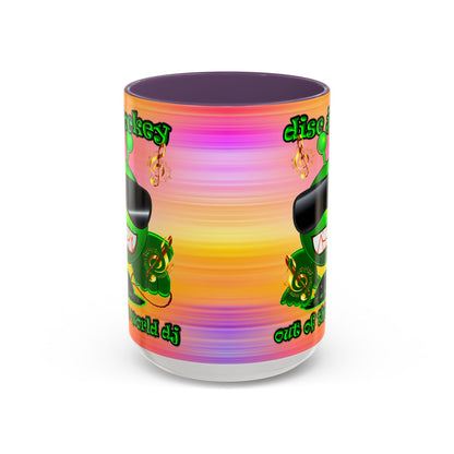 disc jockey - Accent Mug (color blur)