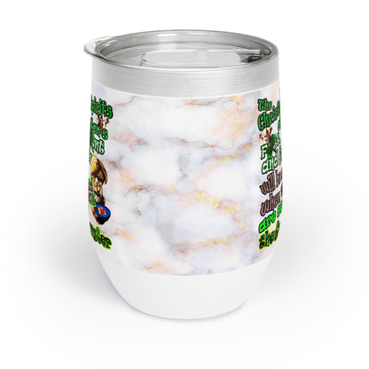 christmas spirits of boston - Chill Wine Tumbler (white marble)