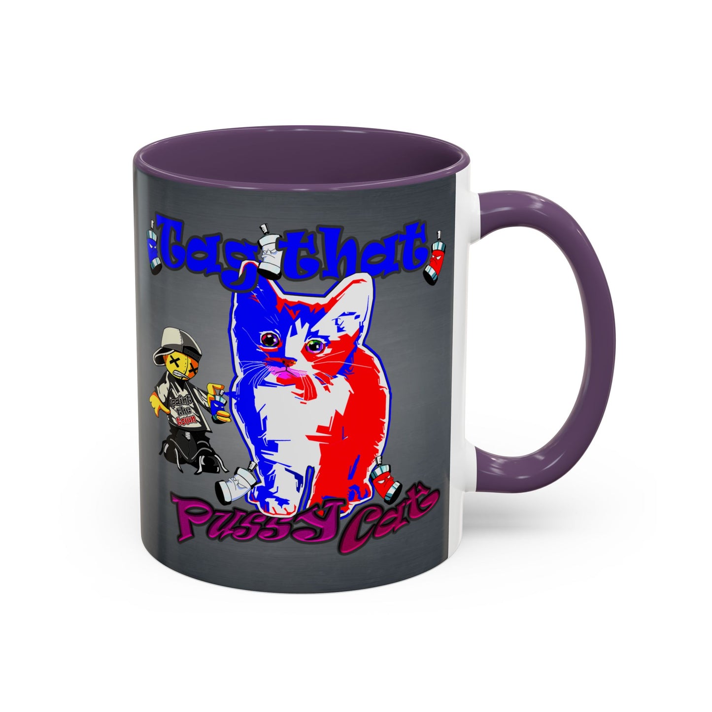 tag that - Accent Mug (grey-light grey)
