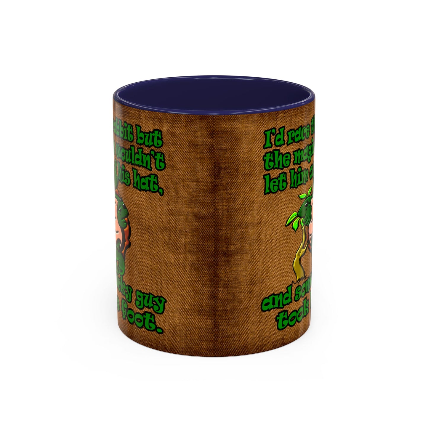 turtle race - Accent Mug (brown papyrus)