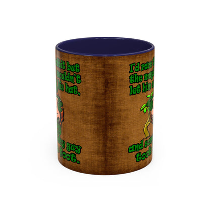 turtle race - Accent Mug (brown papyrus)