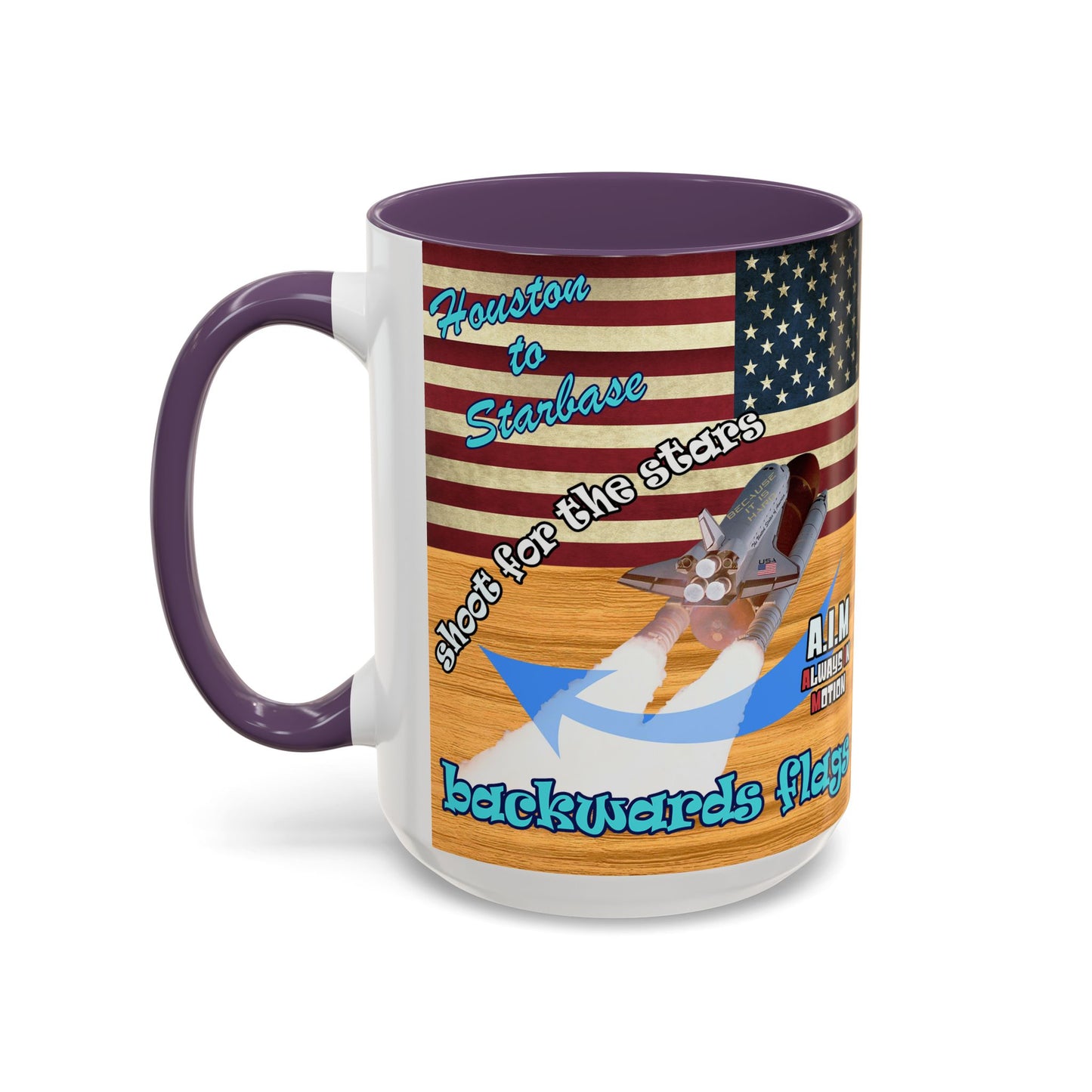 shoot for the stars - Accent Mug (butterscotch wood finish)