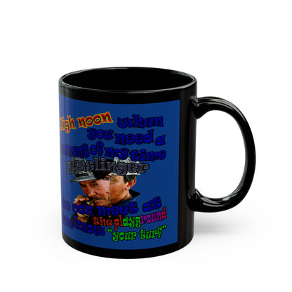 high noon - Black Mug (dark blue)