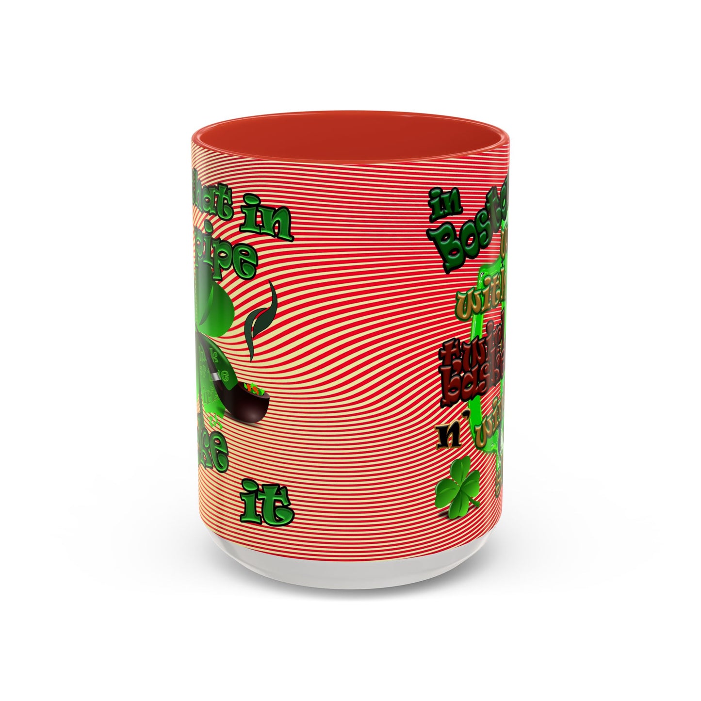 celtics logo - Accent Mug (yellow-orange wave)