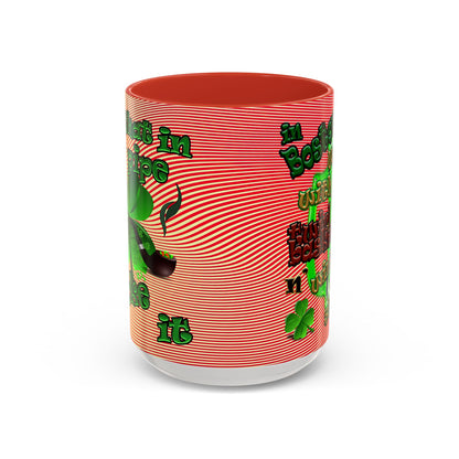 celtics logo - Accent Mug (yellow-orange wave)