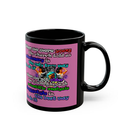 doggystyle - Black Mug (light pink)