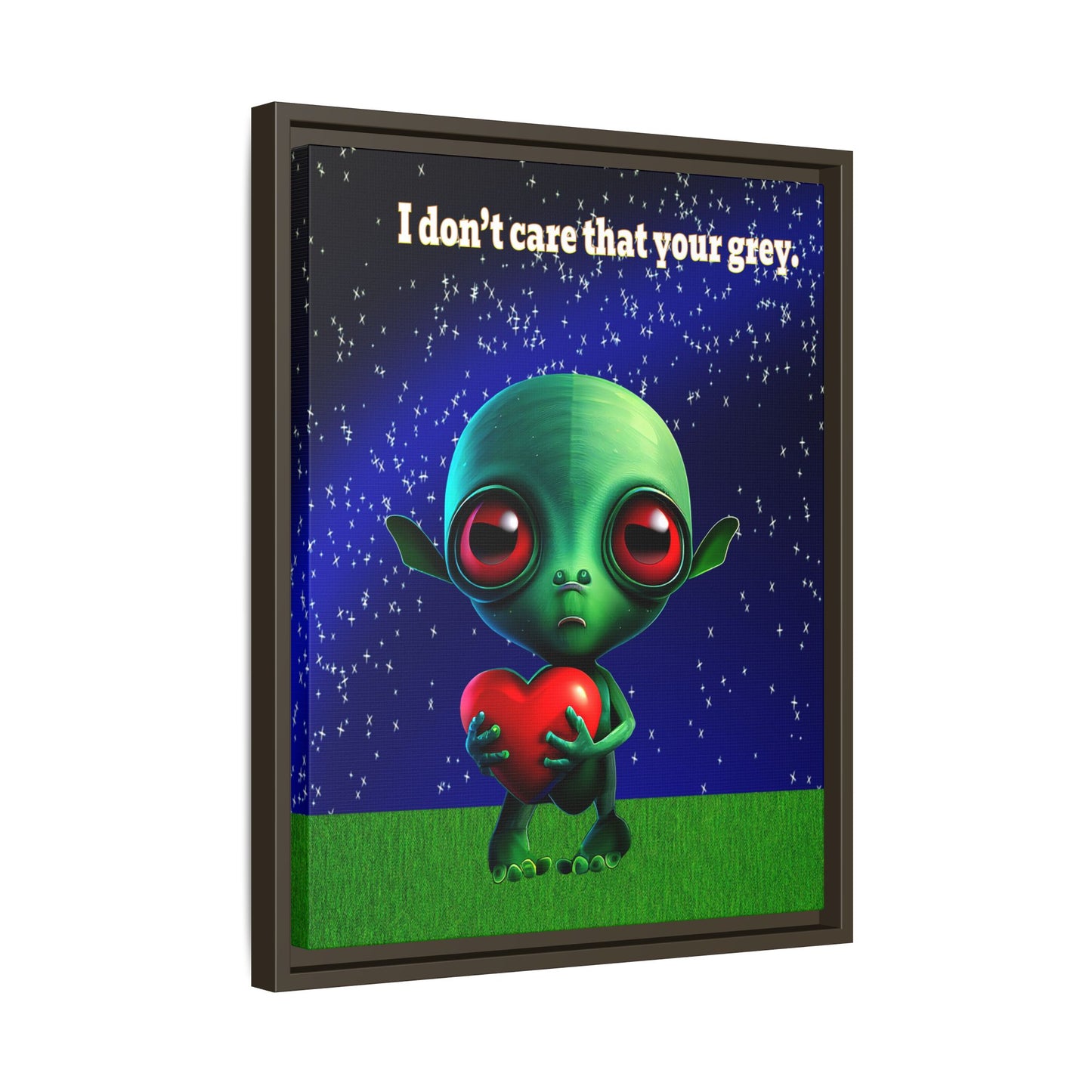 I don't care that your grey - framed canvas art ('snoops' background)