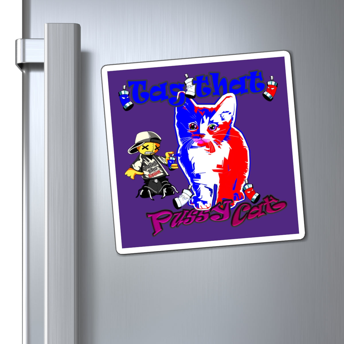 tag that - Magnets - (purple)