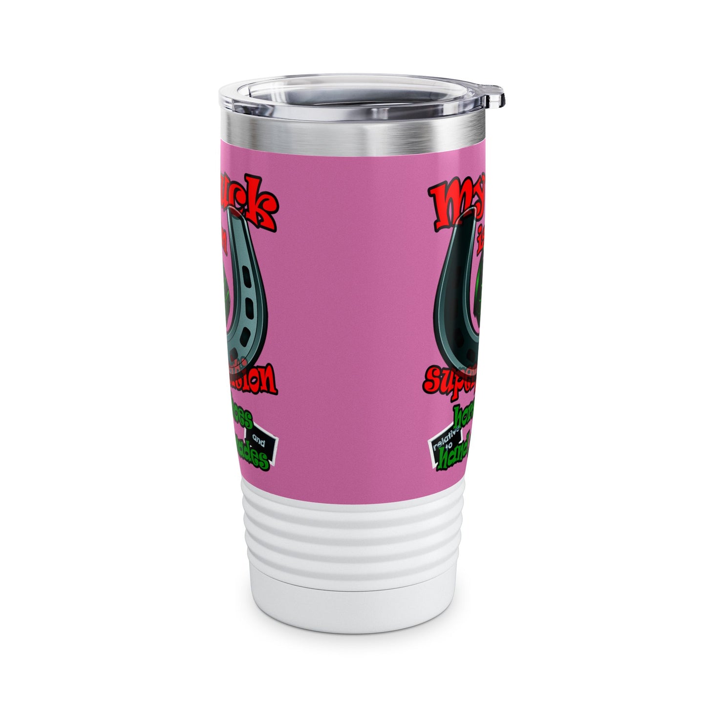 my luck - Ringneck Tumbler, 20oz (light pink)