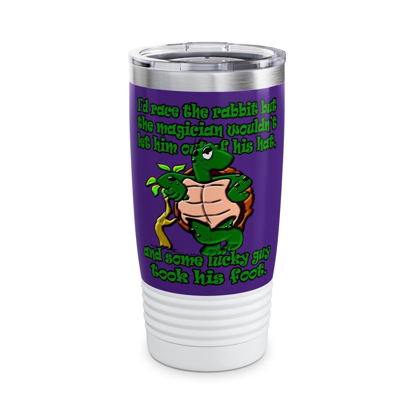 turtle race - Ringneck Tumbler, 20oz (purple)