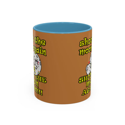 shoot the moon again - Accent Mug (light brown)