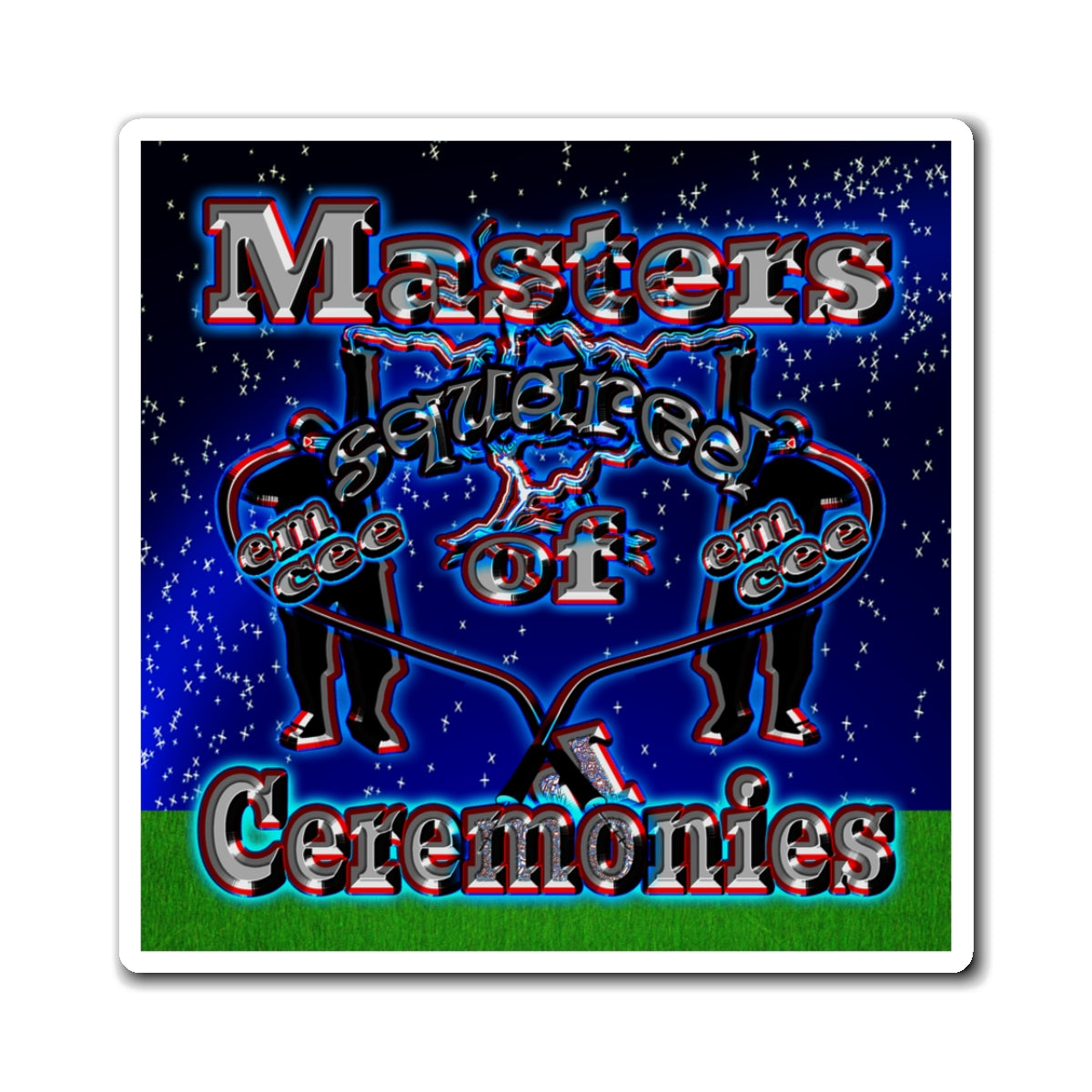 em cee squared - Magnets - ('snoops' background)