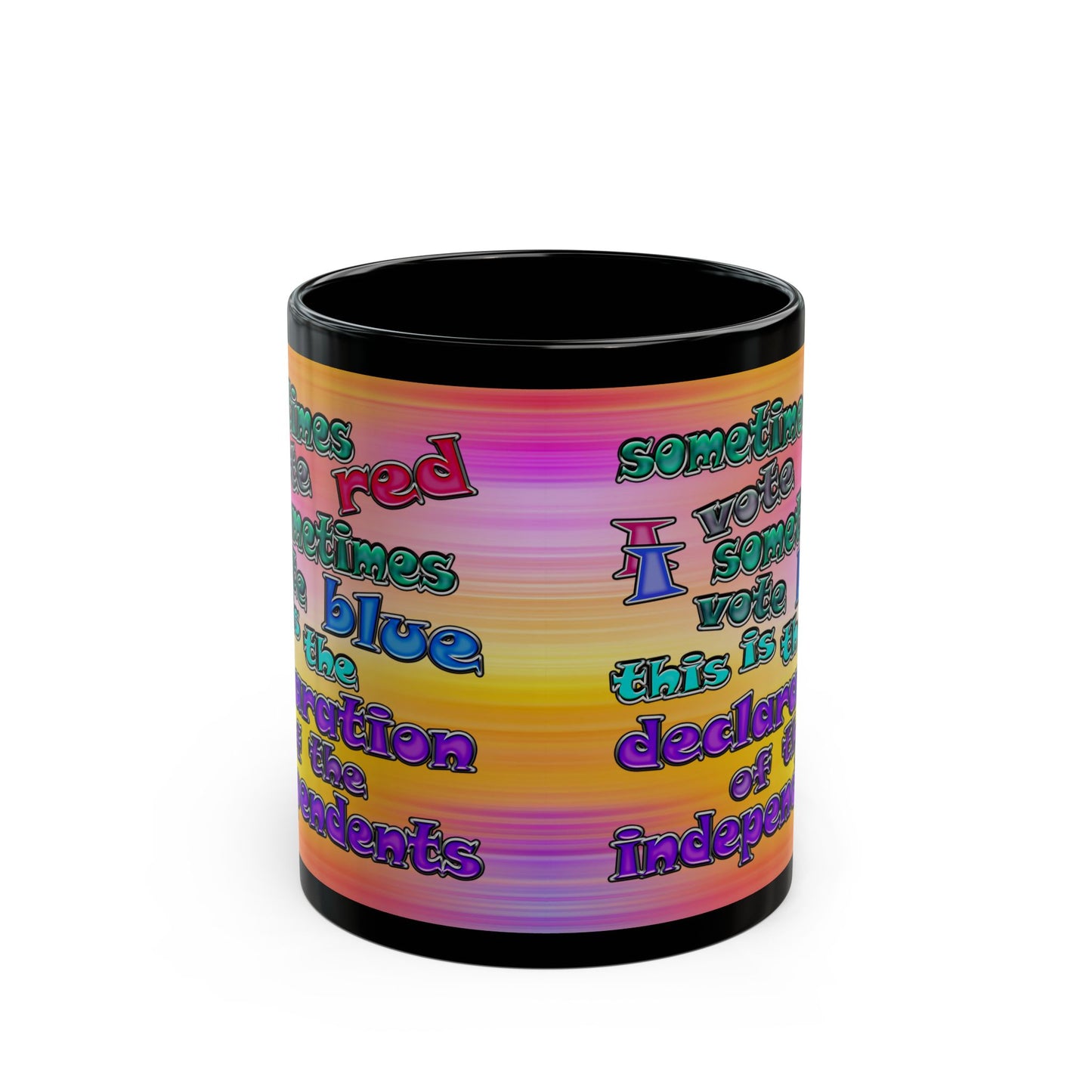 declaration of the independents - Black Mug (color blur)