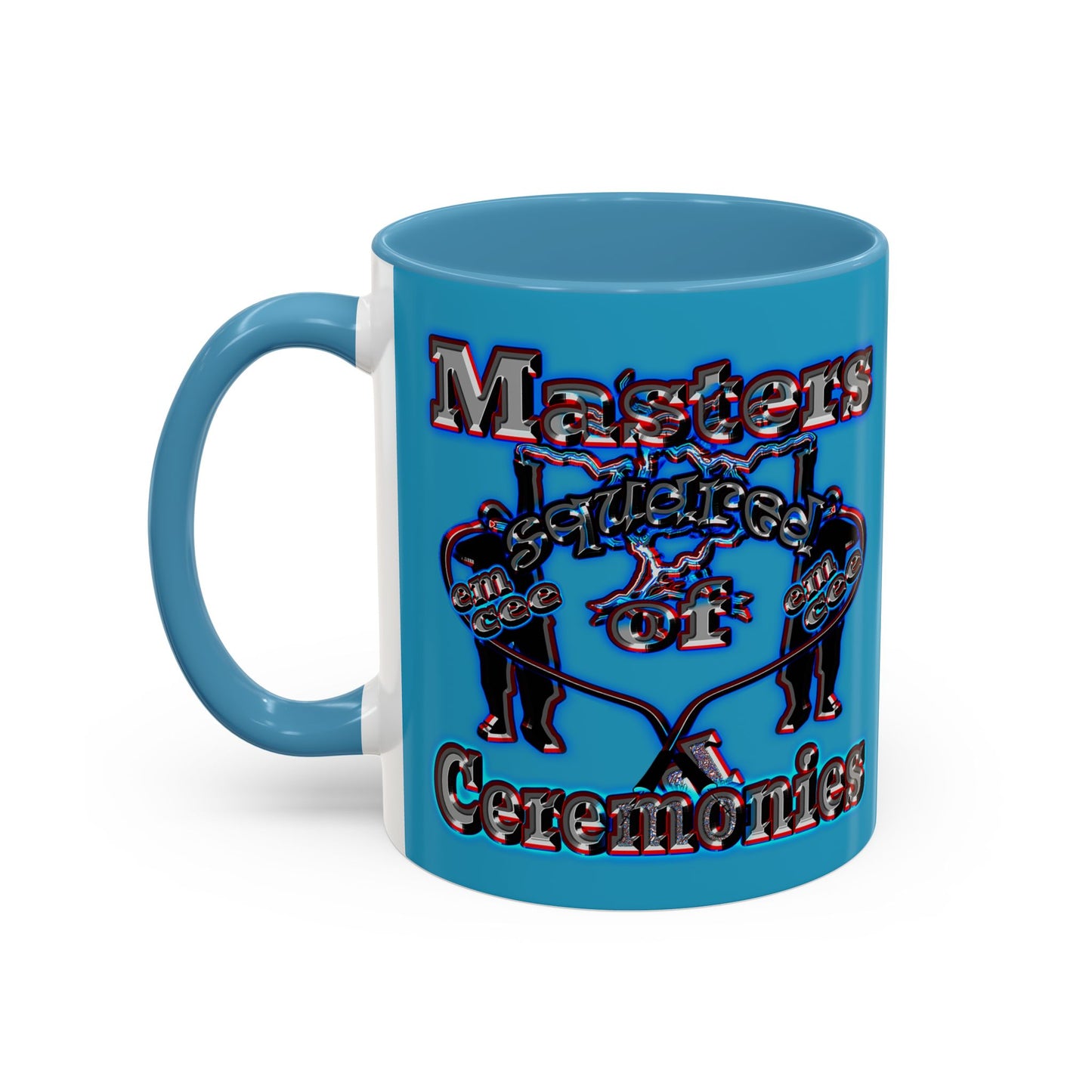 em cee squared - Accent Mug (turquoise)