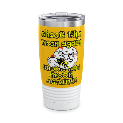 shoot the moon again - Ringneck Tumbler, 20oz (yellow)