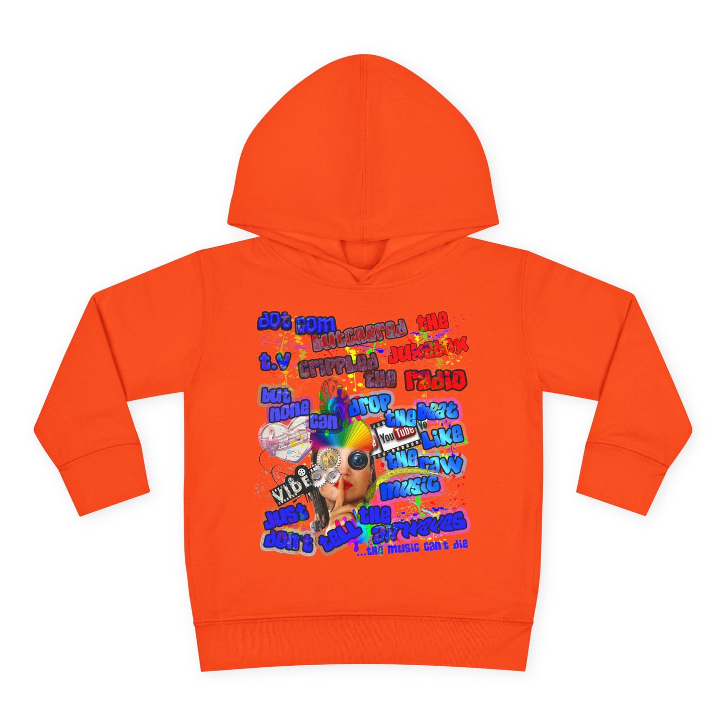 drop the beat - Toddler Pullover Fleece Hoodie