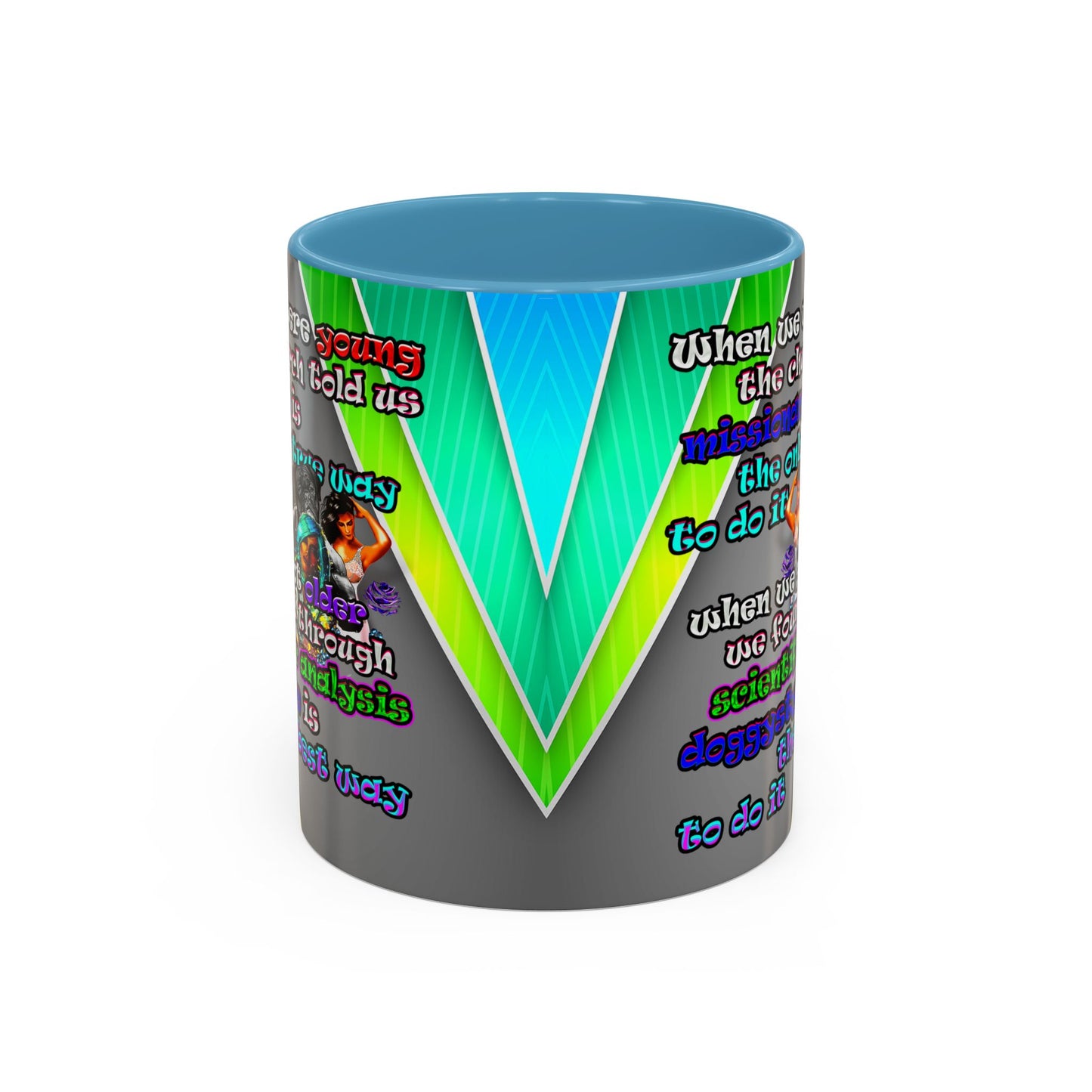 doggystyle - Accent Mug (rainbow split)