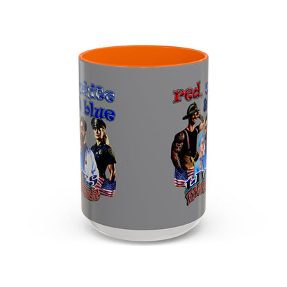 rw&b lives matter - Accent Mug (grey)