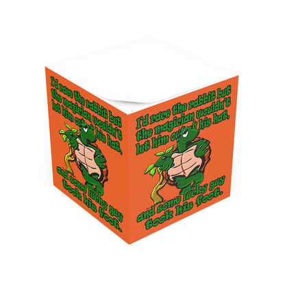 turtle race - note cube (orange)