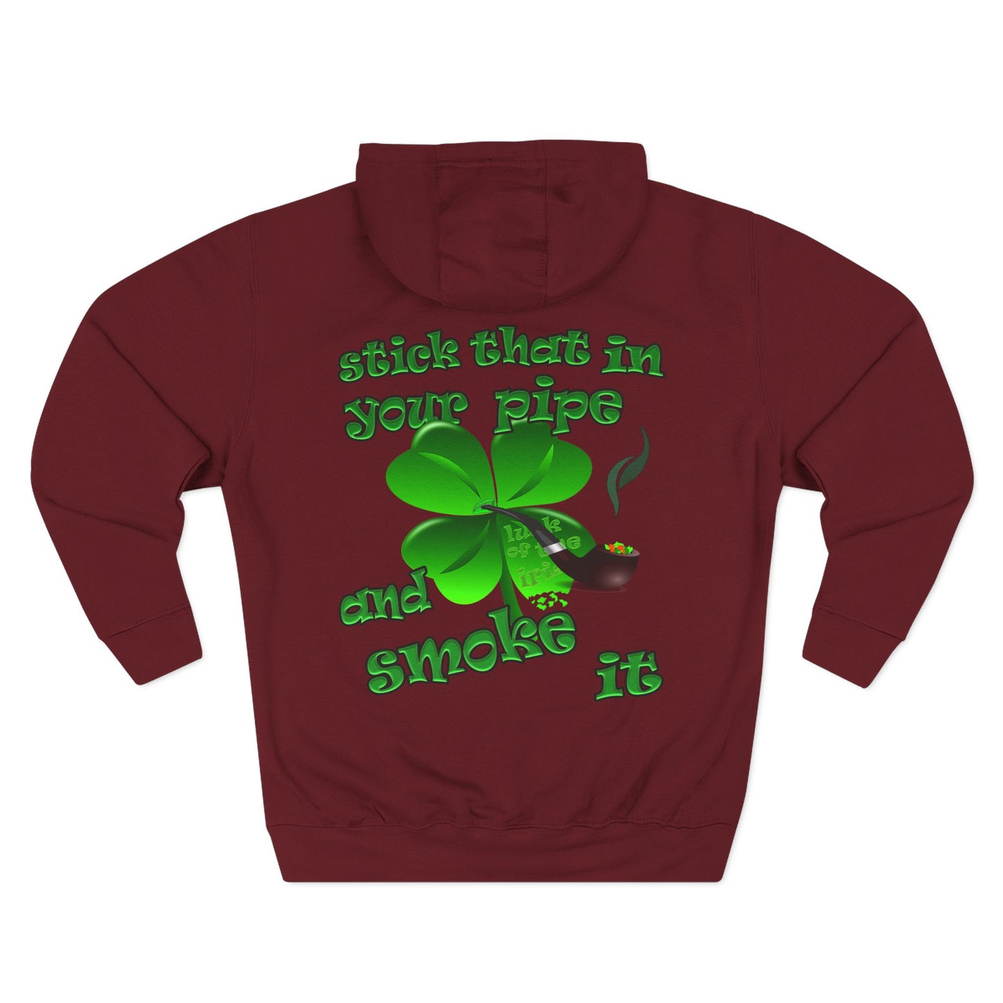 celtics logo - Three-Panel Fleece Hoodie