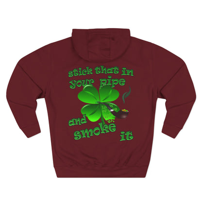 celtics logo - Three-Panel Fleece Hoodie
