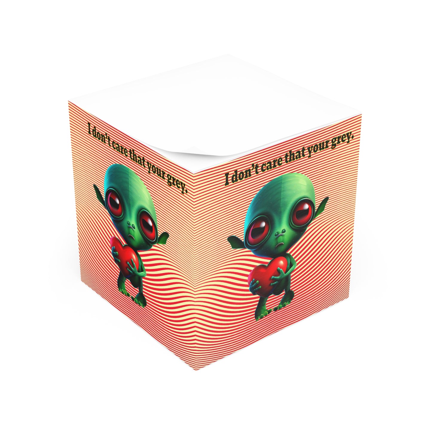 I don't care that your grey - note cube (yellow-orange wave)