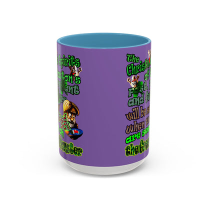 christmas spirits of boston - Accent Mug (light purple)