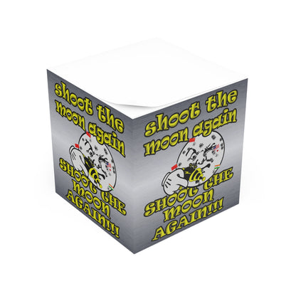 shoot the moon again - note cube (brushed nickel)