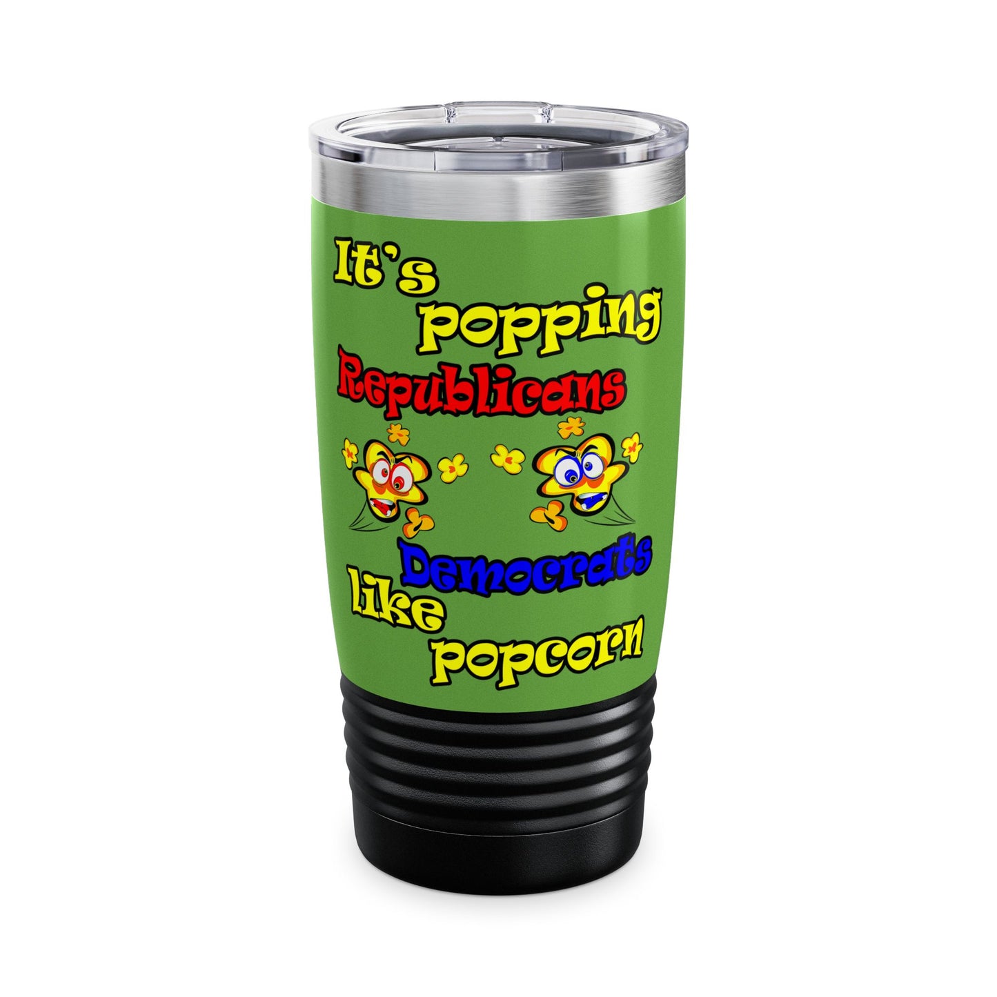 popping like popcorn - Ringneck Tumbler, 20oz (green)