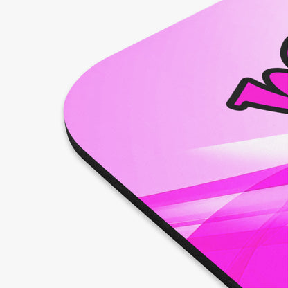 hoes b4 bros - Mouse Pad (Rectangle) (light blue-pink wave)