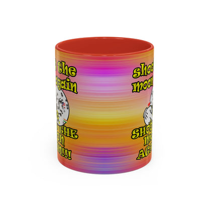 shoot the moon again - Accent Mug (color blur)