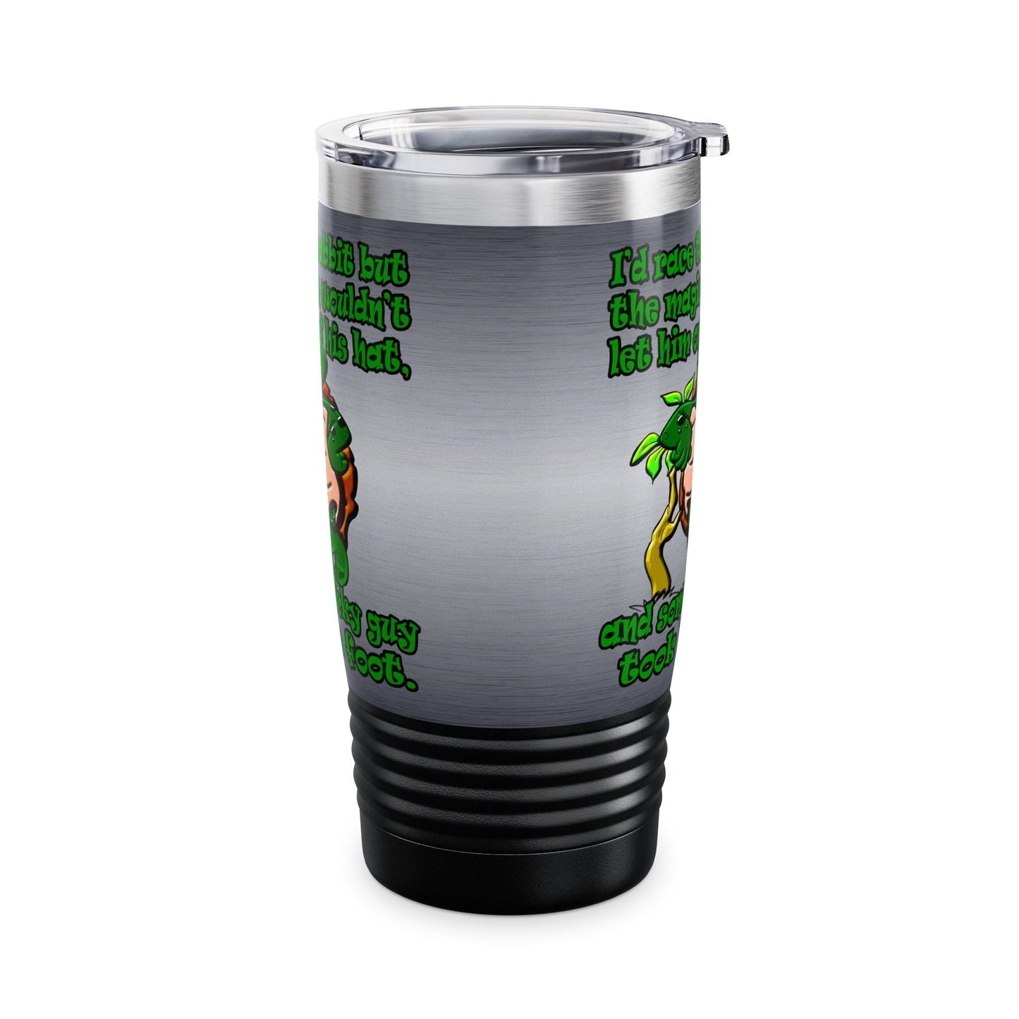 turtle race - Ringneck Tumbler, 20oz (brushed nickel)