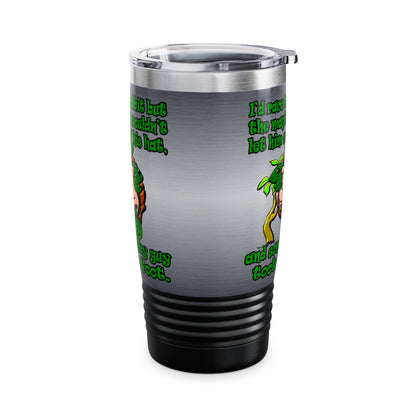turtle race - Ringneck Tumbler, 20oz (brushed nickel)