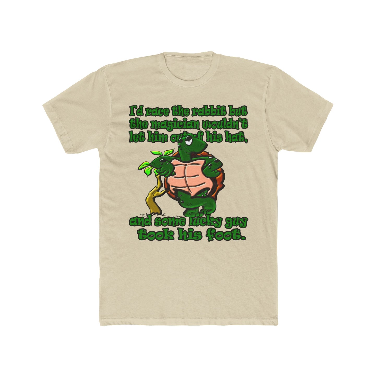 turtle race - Men's Cotton Crew Tee