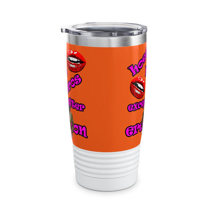hoes b4 bros - Ringneck Tumbler, 20oz (orange)