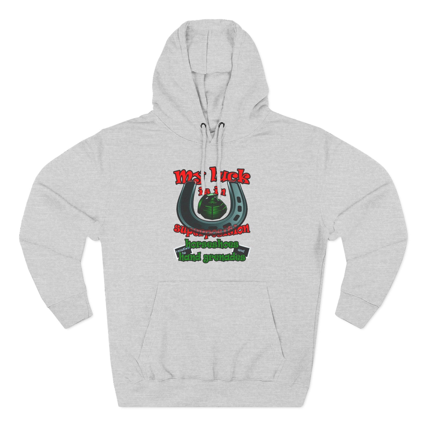 my luck - Three-Panel Fleece Hoodie