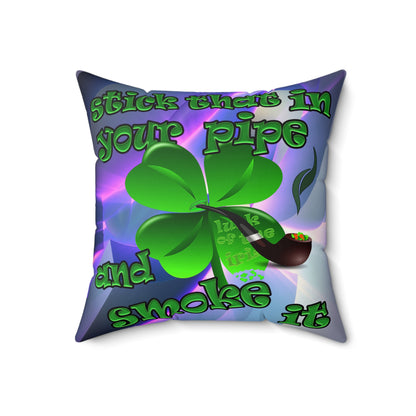 celtics logo - Faux Suede Square Pillow - (grey-pink wave)