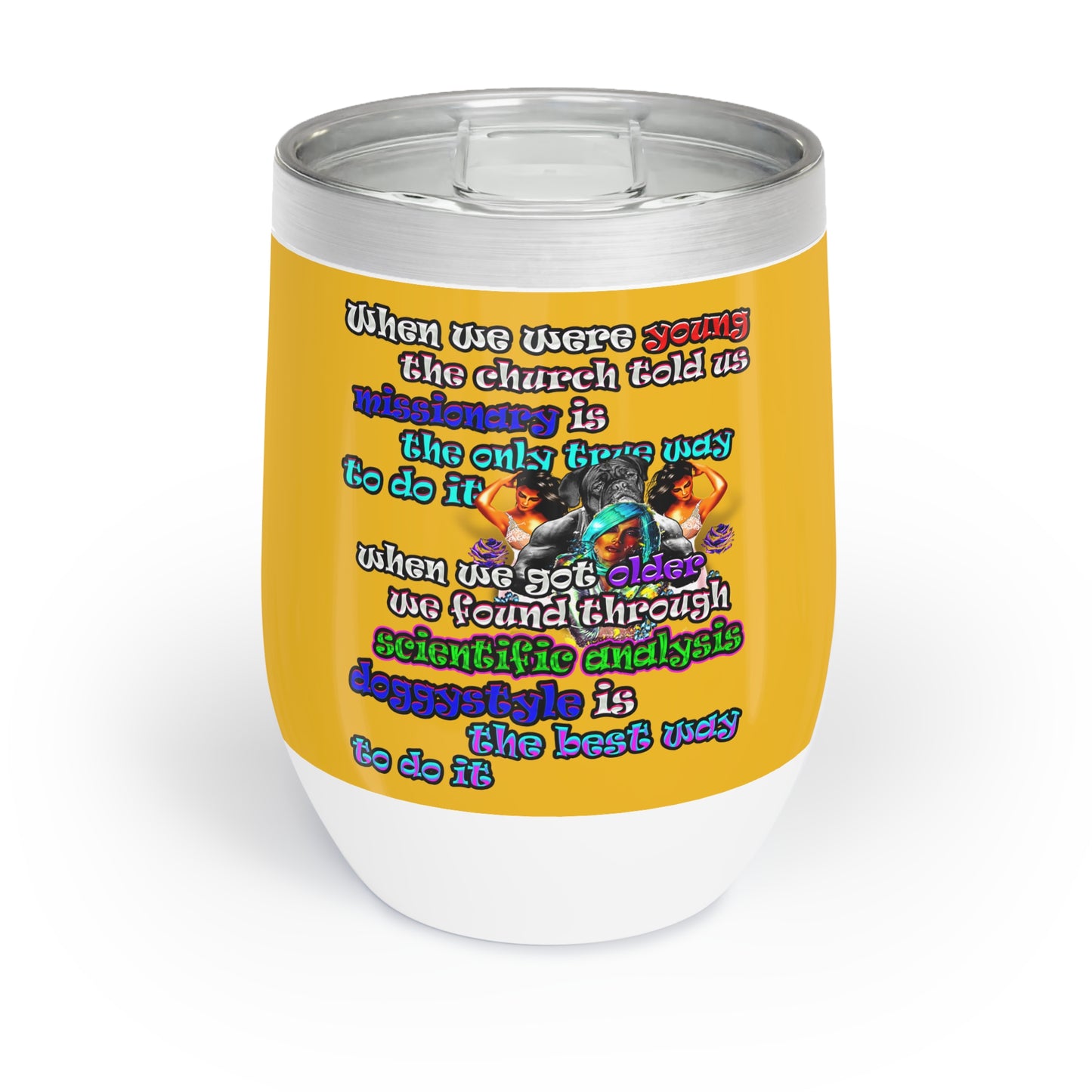 doggystyle - Chill Wine Tumbler (yellow)