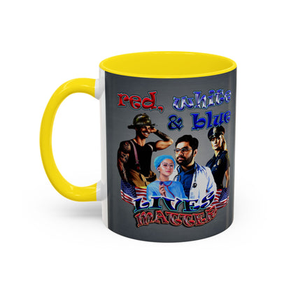 rw&b lives matter - Accent Mug (grey-light grey)