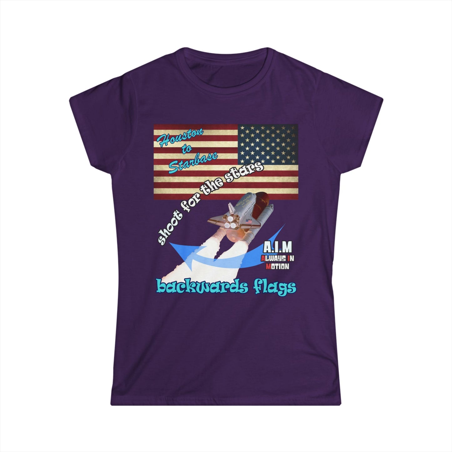 shoot for the stars - Women's Softstyle Tee