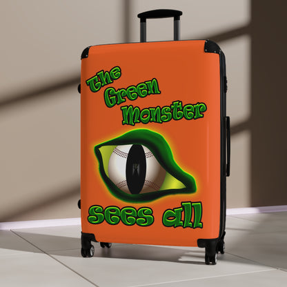 green monster - Suitcase (orange)