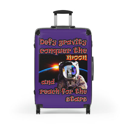 defy conquer reach - Suitcase (purple)