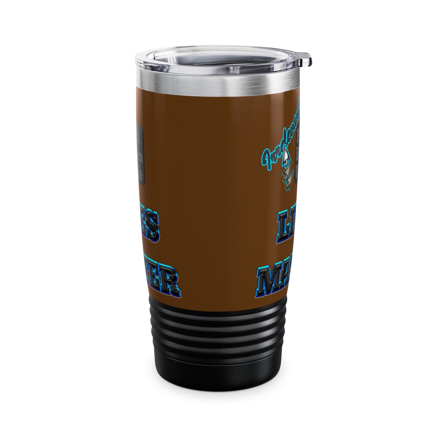 irrelevant - Ringneck Tumbler, 20oz (brown)