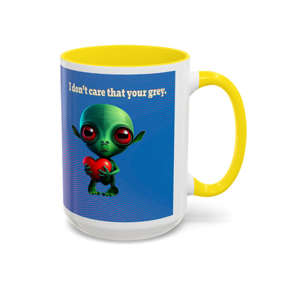 I don't care that your grey - Accent Mug (light blue-purple wave)