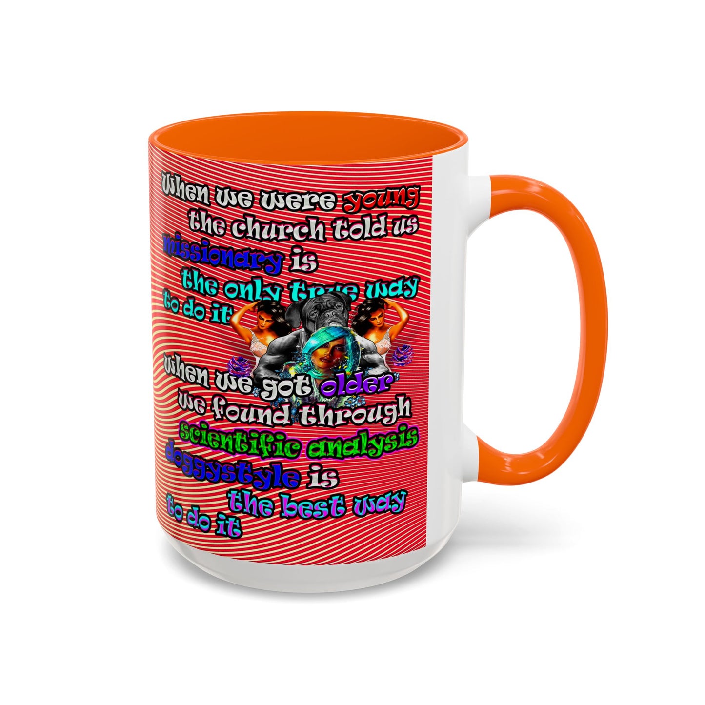 doggystyle - Accent Mug (yellow-orange wave)