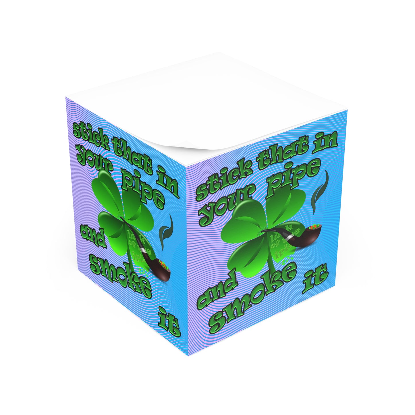 stick that in your pipe and smoke it - note cube (light blue-purple wave)