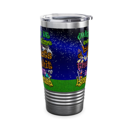 the bum's shit - Ringneck Tumbler, 20oz ('snoops' background)