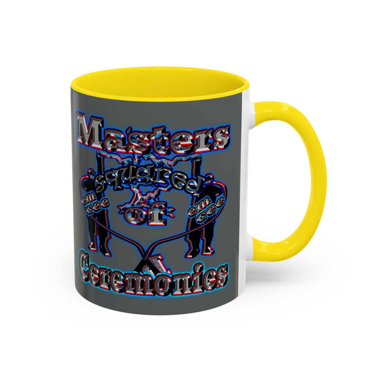 em cee squared - Accent Mug (dark grey)