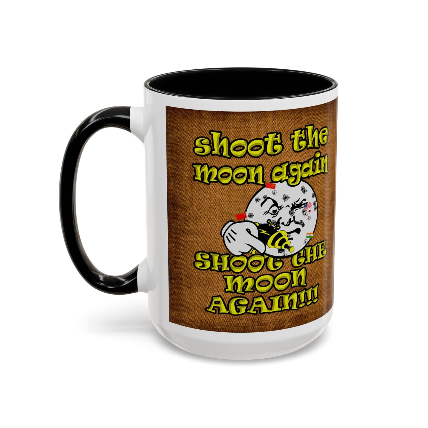 shoot the moon again - Accent Mug (brown papyrus)