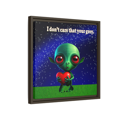 I don't care that your grey - framed canvas art ('snoops' background)